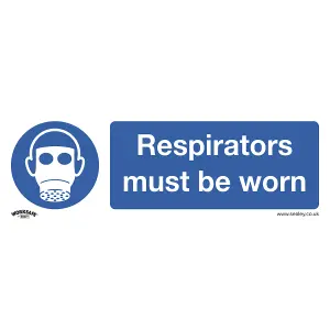 Sealey Mandatory Safe Sign Respirators Must Be Worn Self-Adhesive x10 SS56V10