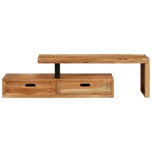 Berkfield TV Stand Solid Wood Acacia