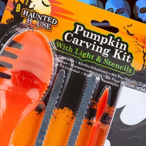 Halloween Pumpkin Carving Set and Stencils, Pumpkin Carving, Accessories,