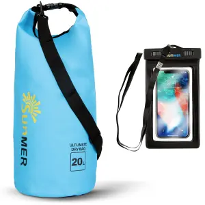 SUNMER 20L Dry Bag With Waterproof Phone Case - Blue