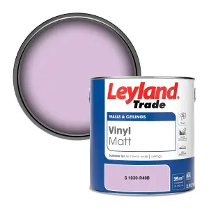 Leyland Trade Vinyl Matt Walls & Ceilings Emulsion Paint (S 1030-R40B) 2.5L