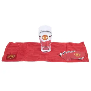 Manchester United FC Core Stripe Mini Bar Set Red/White (One Size)