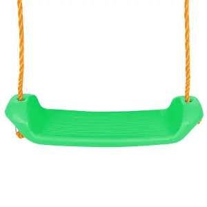 Childrens Garden Swing Seat With Rope by Laeto Summertime Days (Green) - INCLUDES FREE DELIVERY