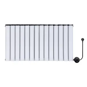 Smart WiFi Aluminium Electric Radiator. Low Energy consumption, High performance. 1000Watt. White.