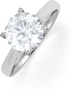 2 Carat Diamond Engagement Ring Grace Lab F/Vs1 18K White Gold