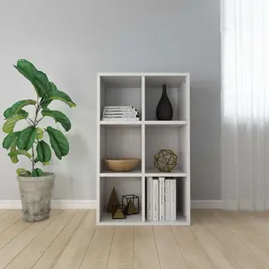 Berkfield Book Cabinet/Sideboard White 66x30x97.8 cm Engineered Wood