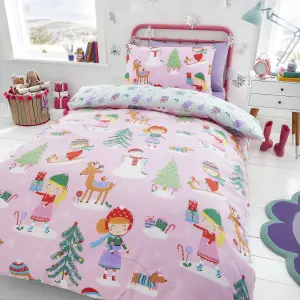 Happy Linen Company Time For Christmas Kids Christmas Bedding Single