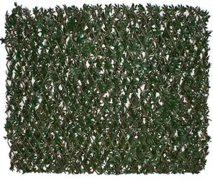 Primrose Artificial Green Acer Extendable Trellis Plastic Hedge Patio Fence Privacy Screening 2m x 1m