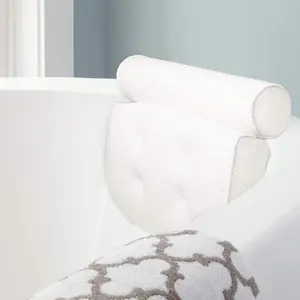 Bath Pillow - Bath and Spa Head Rest with Suction Cups - Bath Cushion Bathing Pillow - Provides support & comfort