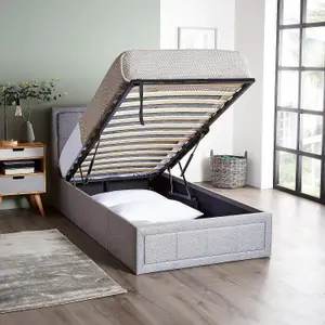 Ottoman Bed Frame Double Storage Bed With Pocket Sprung & Memory Foam Mattress