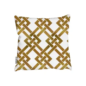 Golden twisted strips (Outdoor Cushion) / 45cm x 45cm