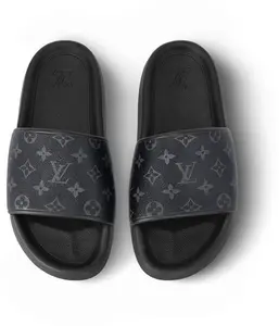 Louis Vuitton® - Waterfront Mules - Monogram Eclipse - Men - Size: 10 - Luxury