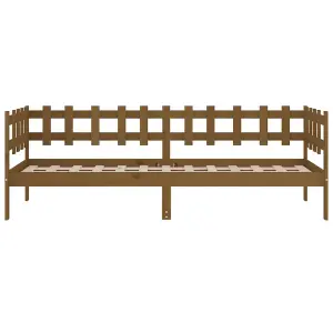 Berkfield Day Bed Honey Brown 90x200 cm Solid Wood Pine