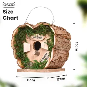 Wild Birdhouse Wooden Hanging Nest Box