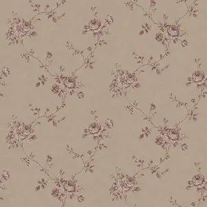 Galerie Palazzo Red Turquoise Floral Embossed Wallpaper