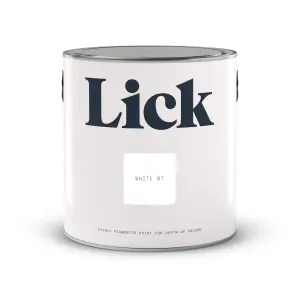 Lick White 07 Eggshell Emulsion paint, 2.5L