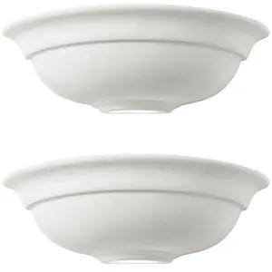 2 PACK Dimmable LED Wall Light Unglazed Ceramic Lounge Lamp Up Lighting Fitting