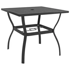 Berkfield Garden Table Anthracite 81.5x81.5x72 cm Steel