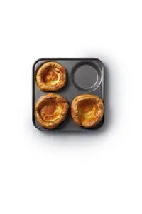 MasterClass Non-Stick 4 Hole Yorkshire Pudding Pan