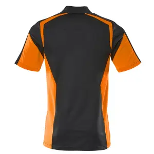 Mascot Accelerate Safe Modern Fit Polo Shirt (Dark Navy/Hi-Vis Orange)  (X Small)