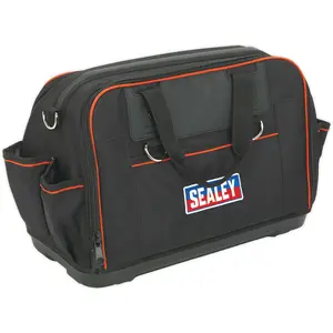 Durable Red Tool Bag with Multiple Pockets and Padded Base - 500 x 240 x 320mm