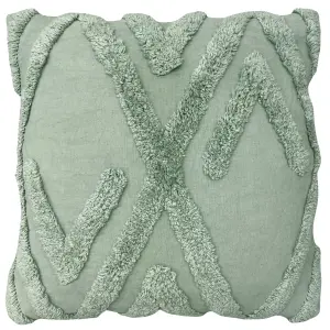 furn. Kamjo Geometric Tufted Feather Filled Cushion