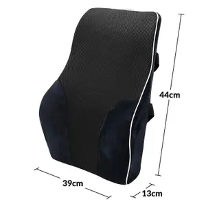 Memory Foam Back Cushion - Memory Foam car Lumbar Support Pillow - Comfortable And Suitable For All Seasons