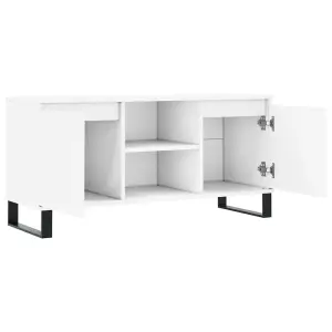 Berkfield TV Cabinet White 104x35x50 cm Engineered Wood