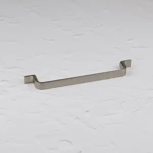 160mm Brushed Nickel Cabinet Handle Grey Strap Cupboard Door Drawer Pull Kitchen Wardrobe Furniture Replacement