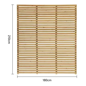 7FT Lap Wooden Fence panel Decorative fence panel Perfect 1.8m W x 2.1m H