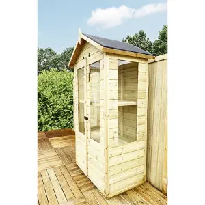 3 X 2 Pressure Treated Tongue And Groove Apex Mini Greenhouse