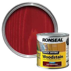 Ronseal Deep mahogany Satin Wood stain, 250ml