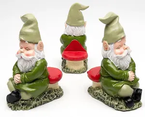 Sleeping Gnome Plant Pot Feet - Set of 3