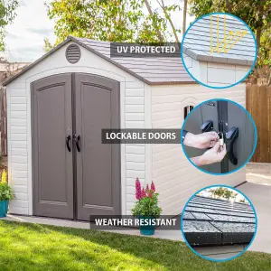 Lifetime 8 Ft. x 15 Ft. Outdoor Storage Shed