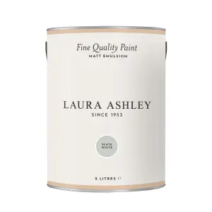 Laura Ashley Slate White Matt Emulsion paint, 5L