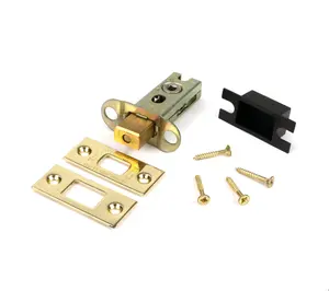 From The Anvil Polished Brass 2 1/2" Heavy Duty Tubular Deadbolt