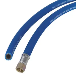 Sealey Air Hose 5m x 8mm with 1/4"BSP Unions Extra-Heavy-Duty