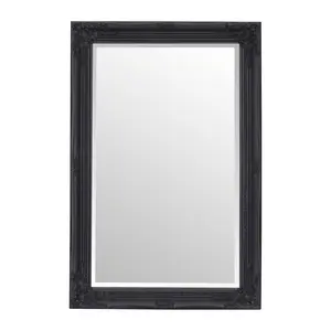 Andrews Flat Wall Mirror Black Matte / 60cm x 90cm W