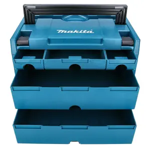 Makita P-84349 MAKPAC 5 Drawer Stacking Connector Tool Case TYPE 4 + 5 Draws