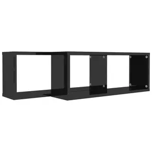 Aycel Cubby Shelf (Set of 2) Gloss White / 23cm H x 60cm W x 15cm D