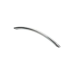 Curved Bow Cabinet Pull Handle 190 x 10mm 160mm Fixing Centres Chrome