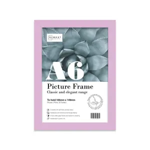 A6 Lilac Picture Frame Fits A6 (10.5 x 14.8cm - 4.1 x 5.8in) Poster, Photo, Artwork, or Print.