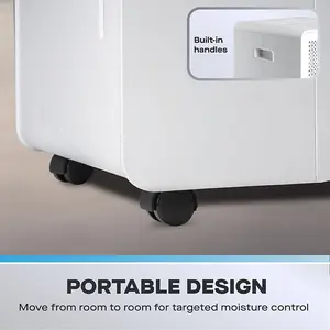 Daewoo Home Dehumidifier 20 Litres Daily Mould and Moisture Extraction Quiet 36dB Room with HEPA Air Purifier & Fan