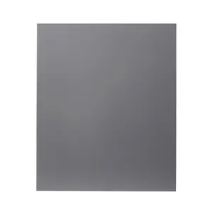 GoodHome Stevia Gloss anthracite Slab Highline Cabinet door (W)600mm (H)715mm (T)18mm