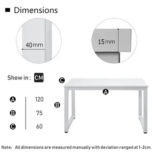 Townsley Desk White / White