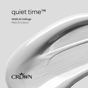 Crown Walls & Ceilings Matt Emulsion Paint Quiet Time - 2.5L