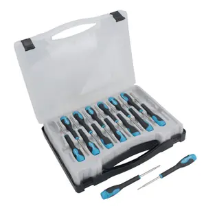 Precision Screwdriver Set Torx / Flat / Phillips 15pc U S Pro Tools AT603