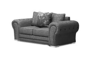 Furniture Stop - Lillatorg™ 2 Seater Sofa in Grey Fabric