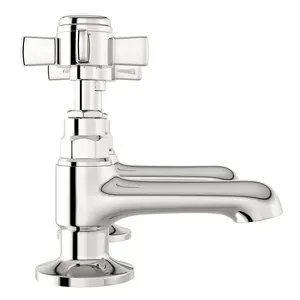 Nes Home Edwardian hot & cold twin basin taps full turn cross handle