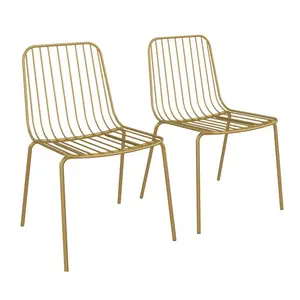 Bourquin Side Chair (Set of 2) Gold